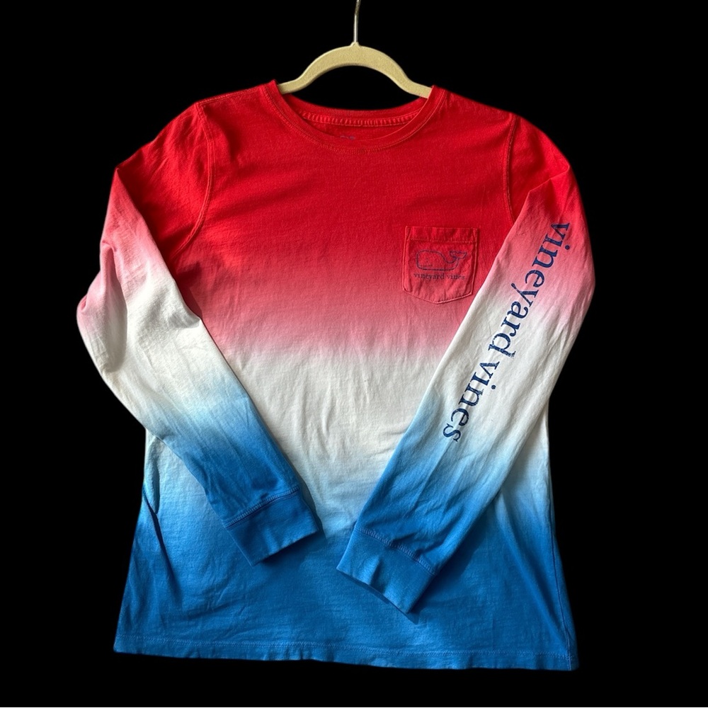 Vineyard Vines 1 pocket long sleeve tee
